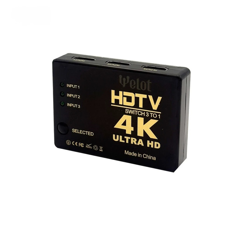 سوئيچ ۱ به ۳ HDMI ریموت دار 4K
